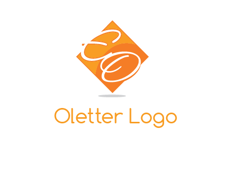 Letters EO are in Diamond logo
