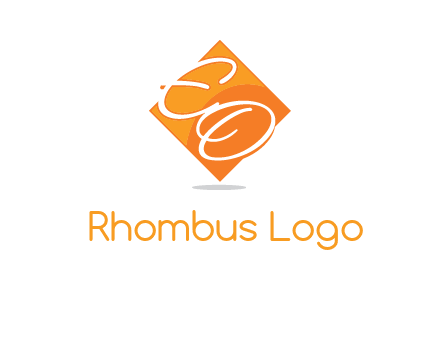 Letters EO are in Diamond logo