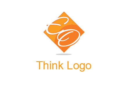 Letters EO are in Diamond logo
