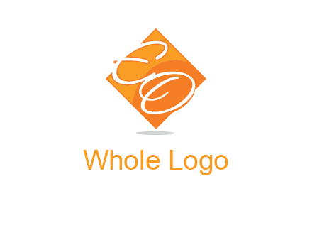 Letters EO are in Diamond logo
