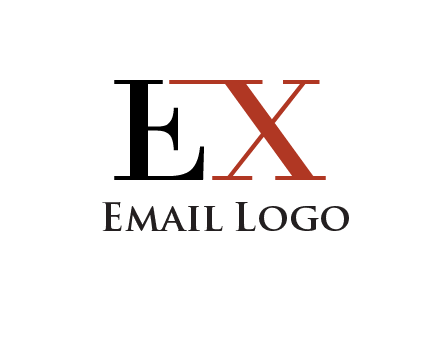 letter EX joined together