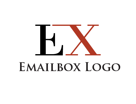 letter EX joined together
