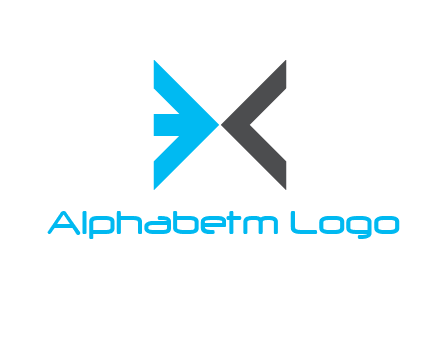 arrows forming letter EX
