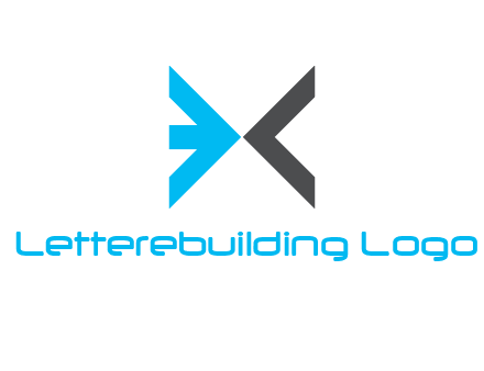 arrows forming letter EX