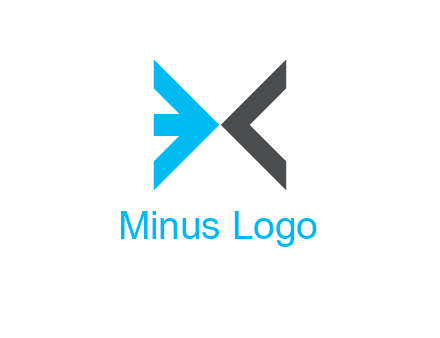 arrows forming letter EX