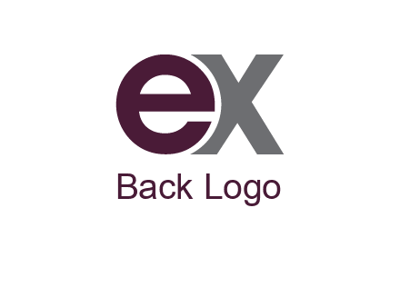 letter E and letter X together