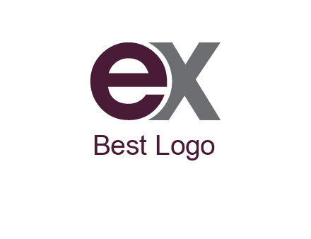 letter E and letter X together