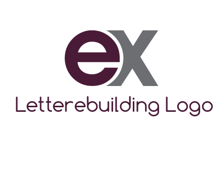 letter E and letter X together