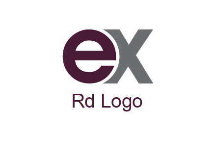 letter E and letter X together