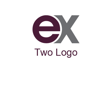 letter E and letter X together