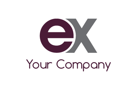 letter E and letter X together
