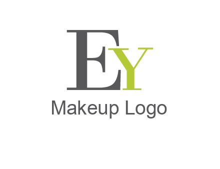 big letter E with small letter Y