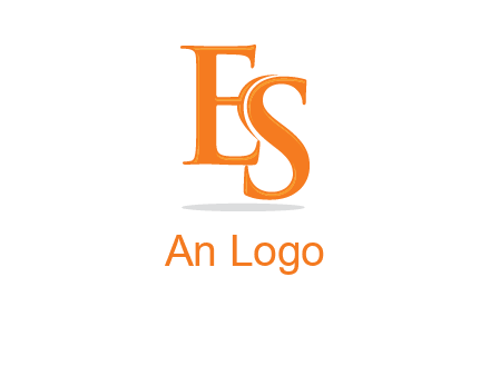 letter E and S joined together