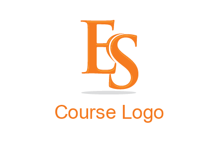 letter E and S joined together