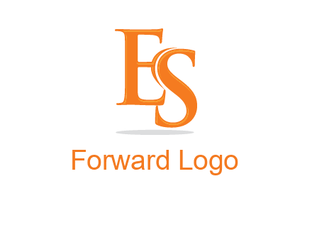 letter E and S joined together