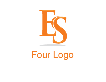 letter E and S joined together