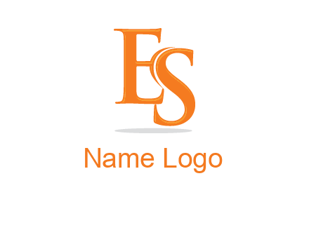letter E and S joined together