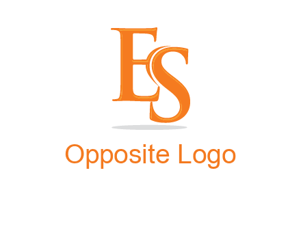 letter E and S joined together