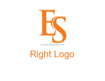 letter E and S joined together