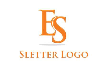 letter E and S joined together