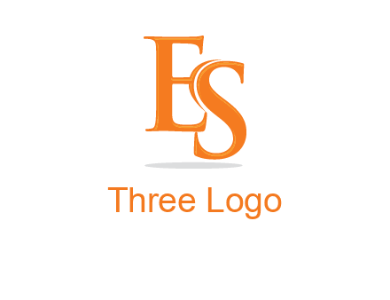 letter E and S joined together