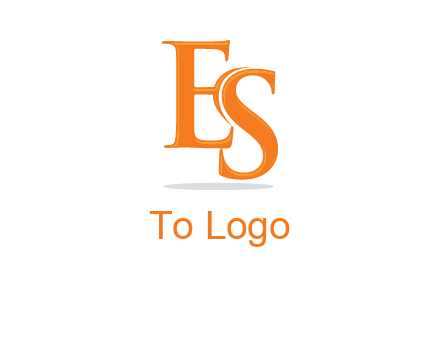 letter E and S joined together