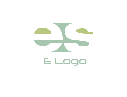 Letters ES are in rectangle shape logo