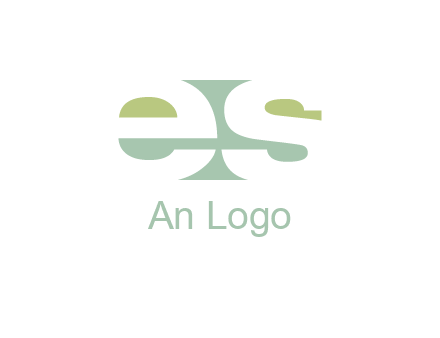 Letters ES are in rectangle shape logo