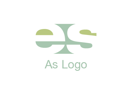 Letters ES are in rectangle shape logo