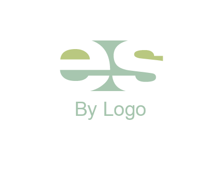 Letters ES are in rectangle shape logo