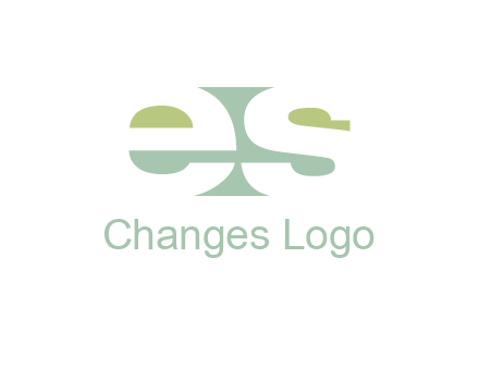 Letters ES are in rectangle shape logo