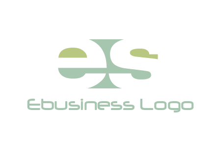 Letters ES are in rectangle shape logo