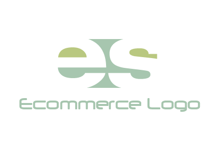 Letters ES are in rectangle shape logo