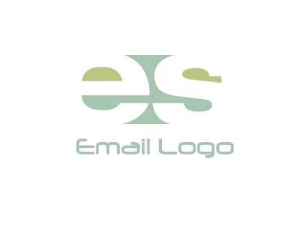 Letters ES are in rectangle shape logo