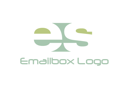 Letters ES are in rectangle shape logo