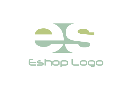 Letters ES are in rectangle shape logo