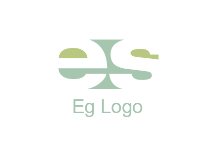 Letters ES are in rectangle shape logo