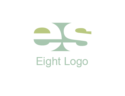 Letters ES are in rectangle shape logo