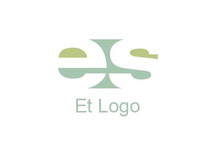Letters ES are in rectangle shape logo