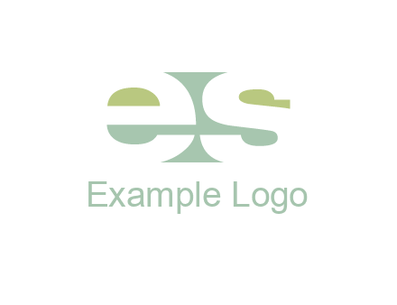 Letters ES are in rectangle shape logo