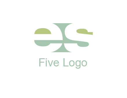 Letters ES are in rectangle shape logo
