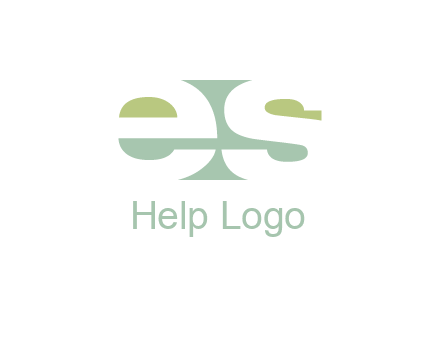 Letters ES are in rectangle shape logo