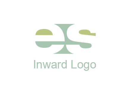 Letters ES are in rectangle shape logo
