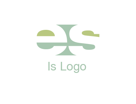 Letters ES are in rectangle shape logo