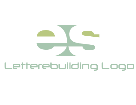 Letters ES are in rectangle shape logo