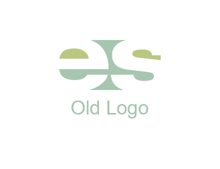 Letters ES are in rectangle shape logo