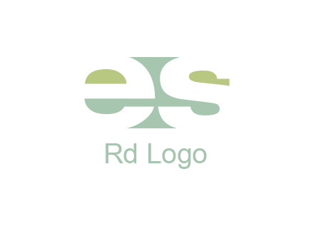Letters ES are in rectangle shape logo