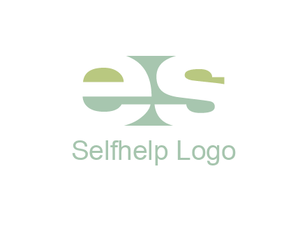 Letters ES are in rectangle shape logo