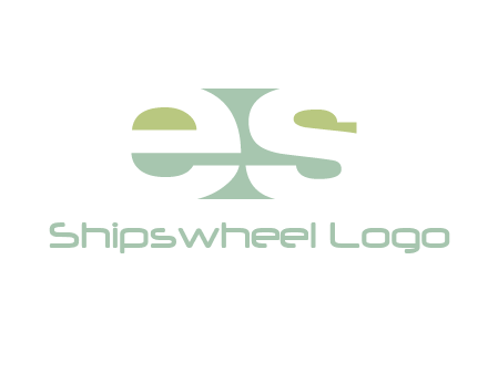 Letters ES are in rectangle shape logo
