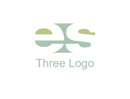 Letters ES are in rectangle shape logo